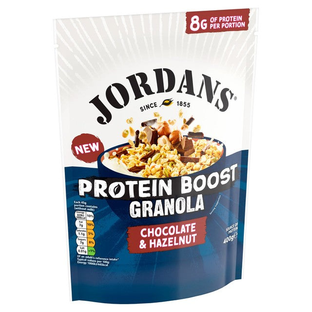 Jordans Protein Boost Chocolate & Hazelnut Granola 400g, UK version
