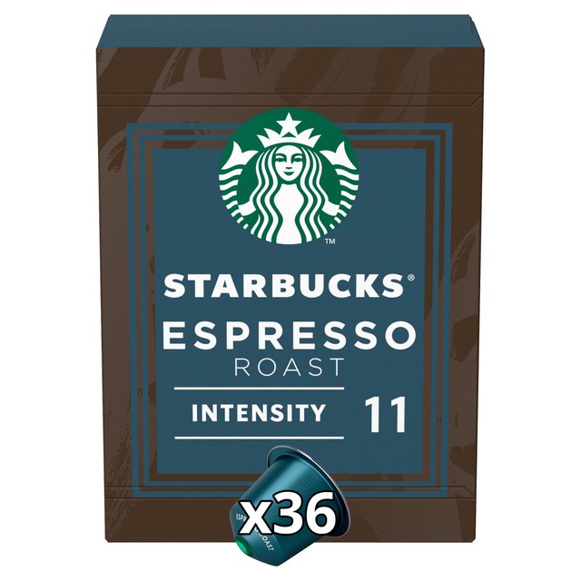 Starbucks Dark Espresso Roast Coffee Capsules 36 (British brand)