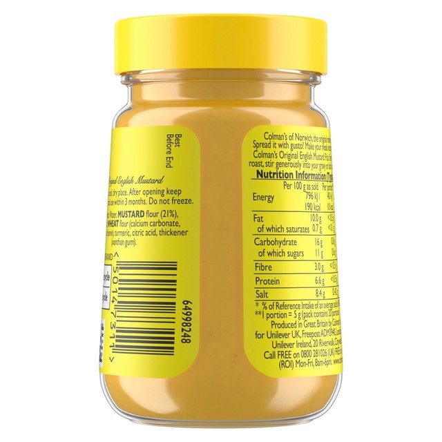 Colman's Original English Mustard 170g - British product