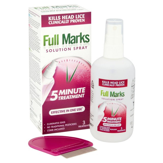 Full Marks head lice treatment spray 150ml - British product
