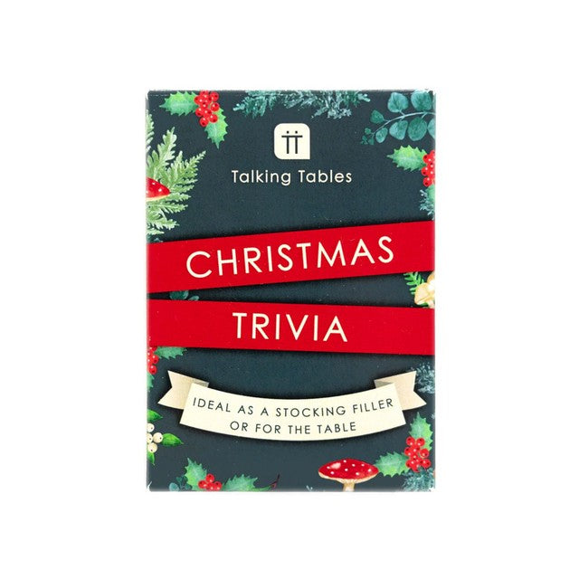 Talking Tables Christmas Trivia Cards Game - British product
