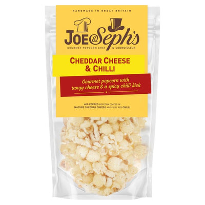 Joe & Seph's Popcorn Cheddar Cheese & Chilli Popcorn Salé 65g