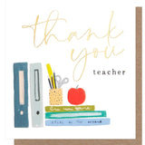 Caroline Gardner apple thank you teacher card 14.5x14 cm - British product