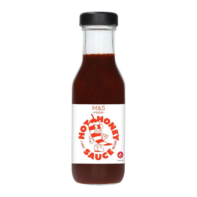 M&S Hot Honey BBQ Sauce 295g, imported from the UK