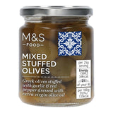 M&S Mixed Stuffed Olives 240g, imported from the UK
