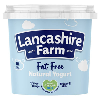 Lancashire Farm Natural Fat Free Bio Yogurt 1kg