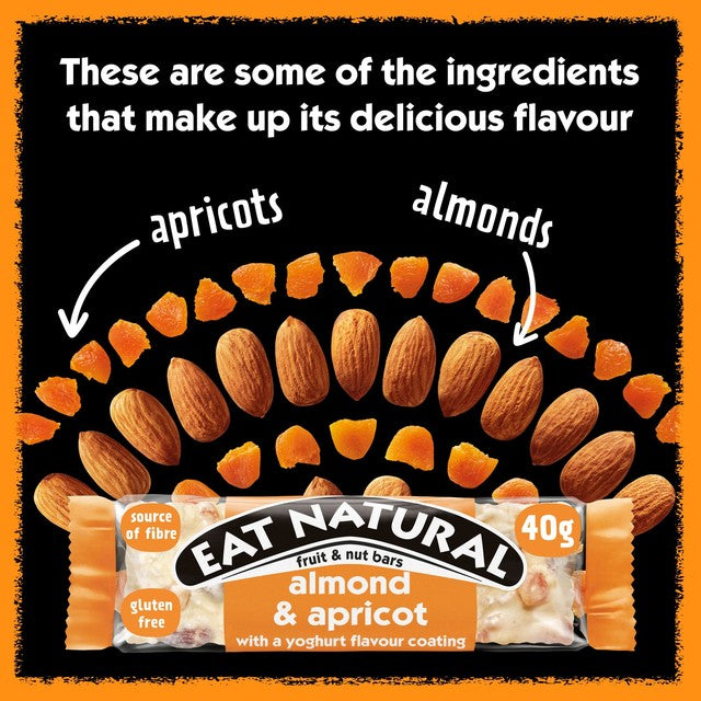 Eat Natural Almond Apricot Bars Box 3 x 40g - British product