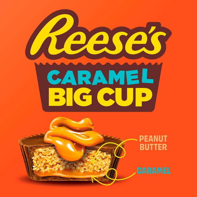 Reese's caramel chocolate peanut butter cup 79g, imported from the UK