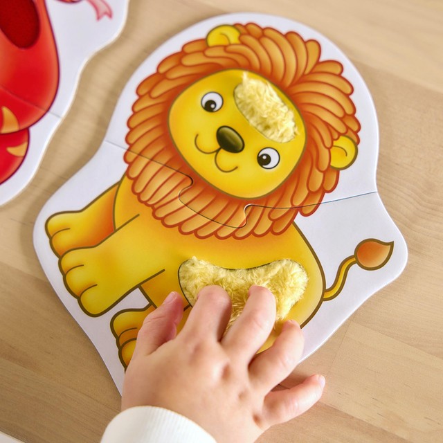 Orchard Toys Match and Feel Two-piece Jungle Puzzles, imported from the UK