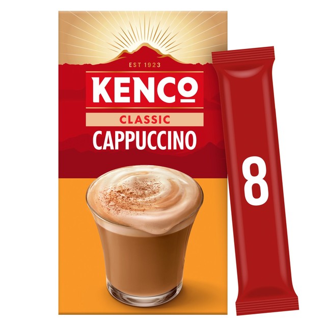 Kenco cappuccino instant coffee sachets 118.4g, UK version