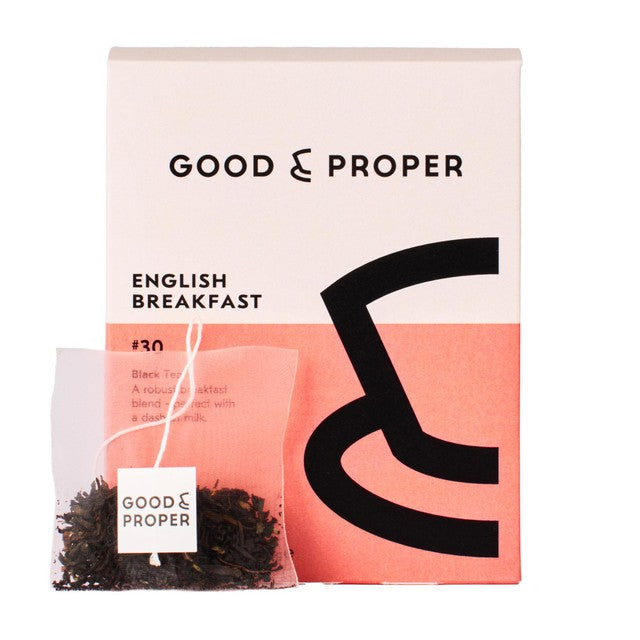 Good & Proper Tea English Breakfast tea bags 45g, UK version