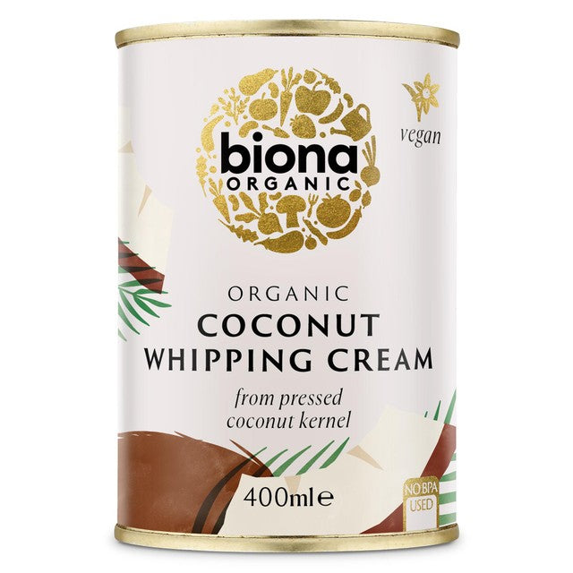 Biona Coconut Whipping Cream 400ml - British product