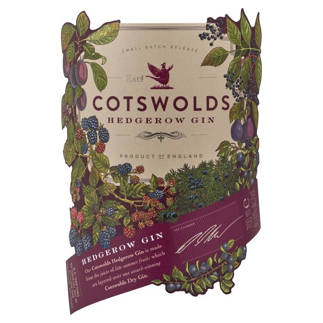 Cotswold Distillery Hedgerow Gin 70cl - British product