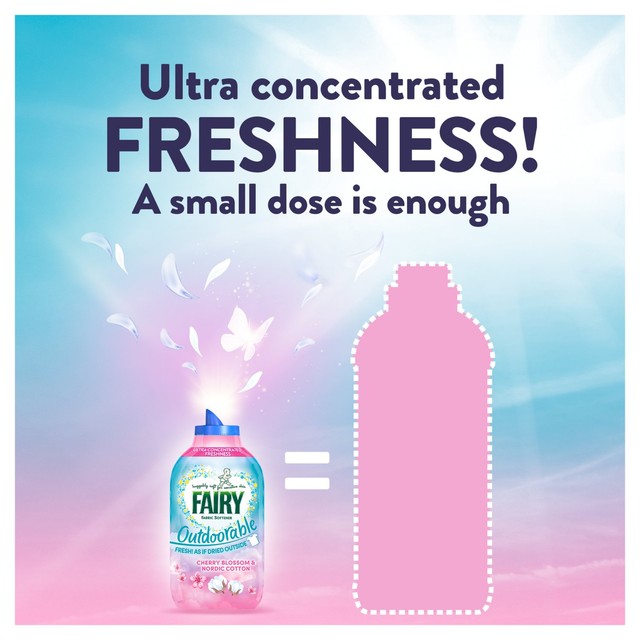 Fairy fabric conditioner Cherry Blossom and Nordic Cotton (British brand)