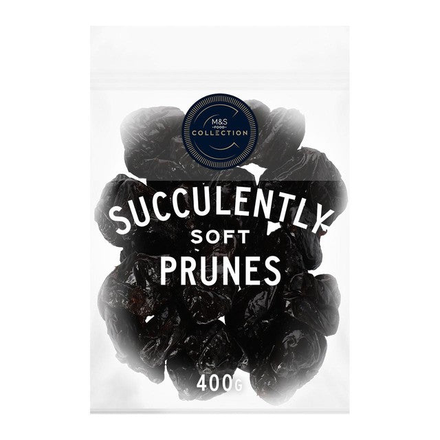 M&S soft prunes 400g, imported from the UK