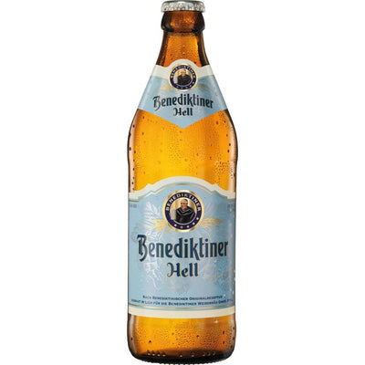 M&S Benediktiner Hell German Helles Lager Beer 500ml- Buy online at McGrocer