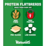 Warburtons protein sliced flatbreads 4 pack (British brand)