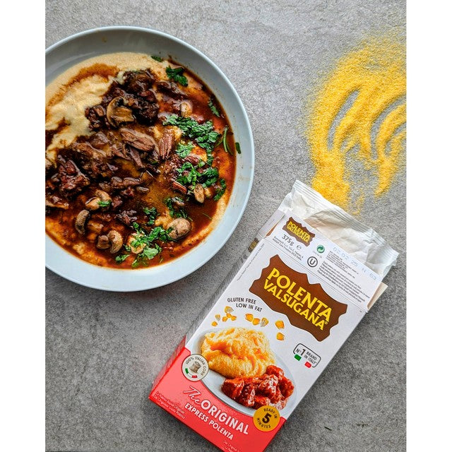 Polenta Valsugana instant polenta 375g, imported from the UK