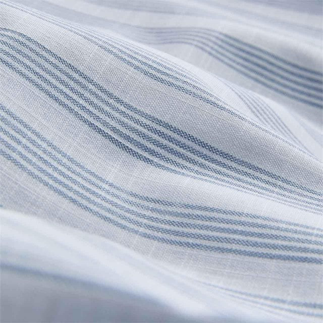 M&S striped ruffle bedding super king blue mix - British product