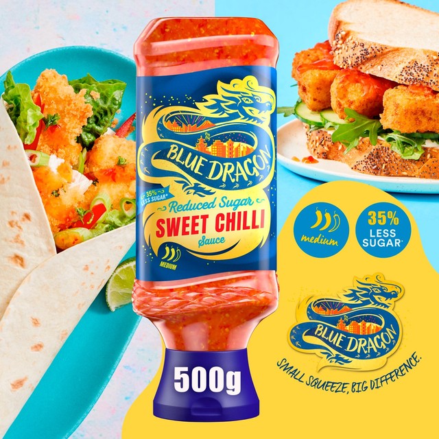 Blue Dragon light Thai sweet chilli dipping sauce 500g - British product