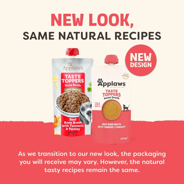 Applaws beef bone broth dog food topper 200ml - British product