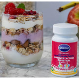 Milkaid Junior Lactase Digestion Tablets Strawberry Flavour 60 Tablets, imported from the UK
