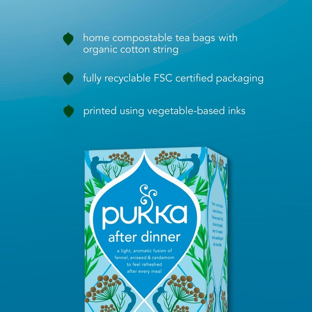Pukka After Dinner herbal tea bags 20 bags, imported from the UK