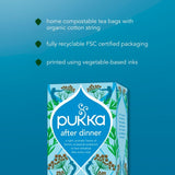 Pukka After Dinner herbal tea bags 20 bags, imported from the UK