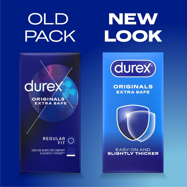 Durex Originals Extra Safe Condoms Regular Fit 20 Pack - British product