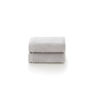 Serviettes de toilette Deyongs Palazzo en coton Argenté 30 x 30 cm Paquet de 2 - Achetez en ligne chez McGrocer