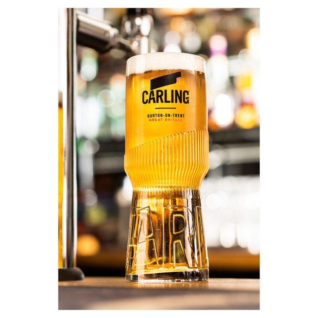 Carling Original Lager, bière blonde britannique, 4 x 440 ml, importée du Royaume-Uni