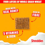 Nestle Shreddies honey malted wheat cereal 460g (British brand)
