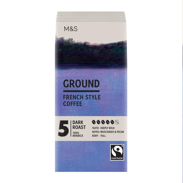 M&S French ground coffee 227g, imported from the UK