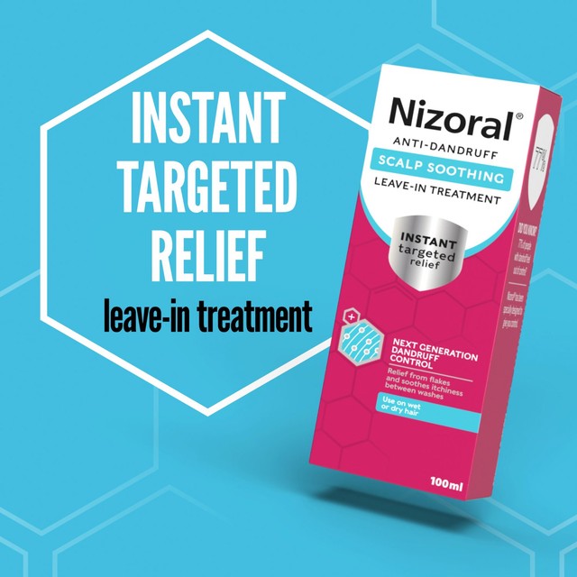 Nizoral Scalp Soothing Leave-in Treatment 100ml, imported from the UK