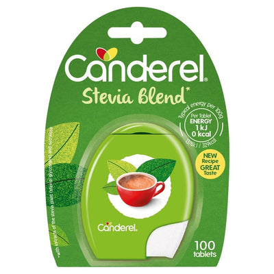 Canderel Grønn Stevia Blanding Søtningsmiddel Tabletter 100 tabletter