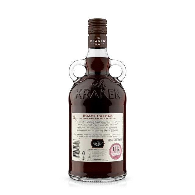 Kraken black spiced rum roast coffee 70cl, UK version