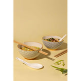 Rayware Typhoon rice and soup bowl set with chopsticks and spoons 2 x 240ml (British brand)