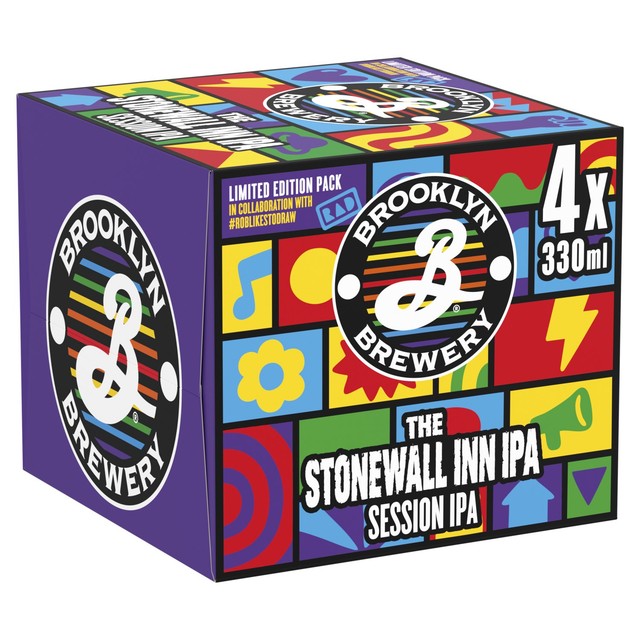 Brooklyn Stonewall Inn IPA beer 4x440ml cans - British product