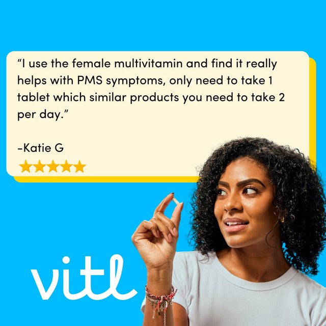 VITL female multivitamin capsules 30 capsules (British brand)