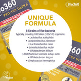 Natures Aid Bio360 Pro-100 Ultra Probiotic Capsules 30 Capsules - British product