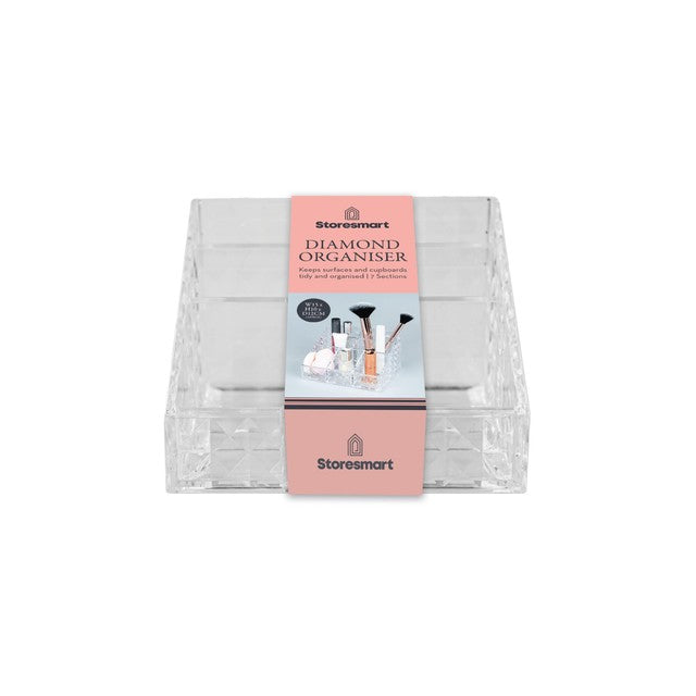 Gem Imports Diamond 7 Section Organiser 10x15x12cm (British brand)