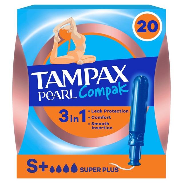 Tampax tampons Super Plus 20 count - British product