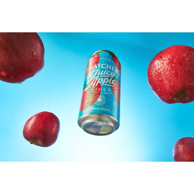 Thatchers Juicy Apple cider 10-pack of 440ml cans (British brand)