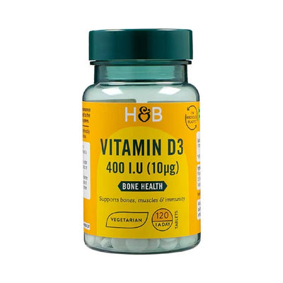 M&S Holland & Barrett Vitamin D3 400 I.U. 10ug Vitamin D Supplement 120 Tablets- Buy online at McGrocer