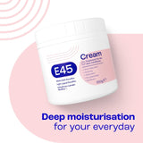 E45 moisturising cream for dry skin and eczema (British brand)