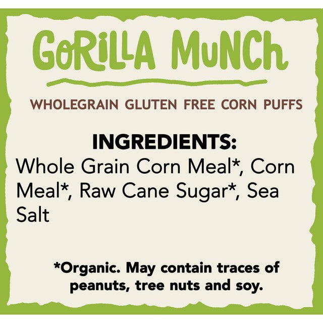 Nature's Path Gorilla Munch corn puffs cereal 300g, imported from the UK