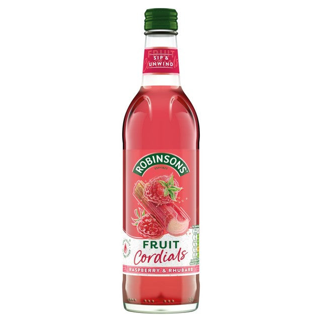 Robinsons fruit cordial raspberry, rhubarb, and orange blossom 500ml, imported from the UK