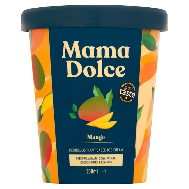 Mama Dolce mango ice cream 500g, imported from the UK