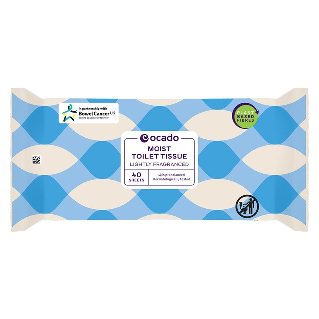 Ocado Lightly Fragranced Moist Toilet Tissue Wipes