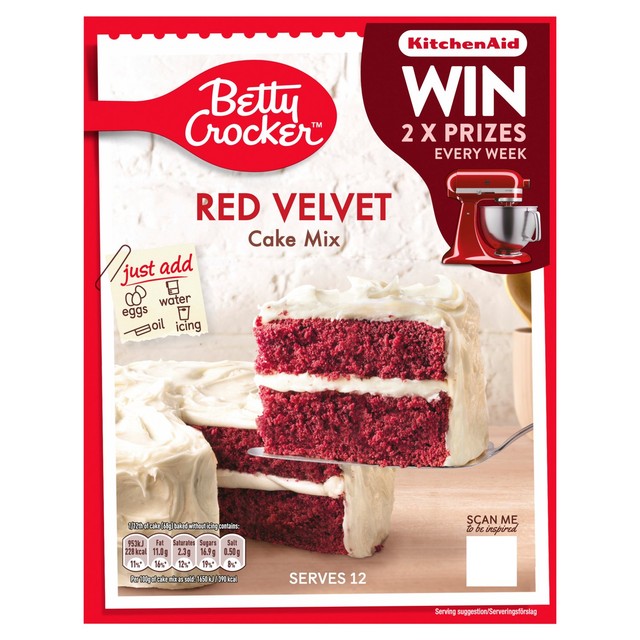 Betty Crocker Red Velvet Cake Mix 450g - British product